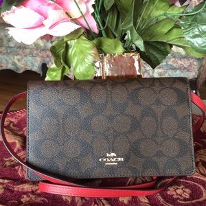 COAC HAYDEN FOLDOVER CROSSBODY CLUTCH